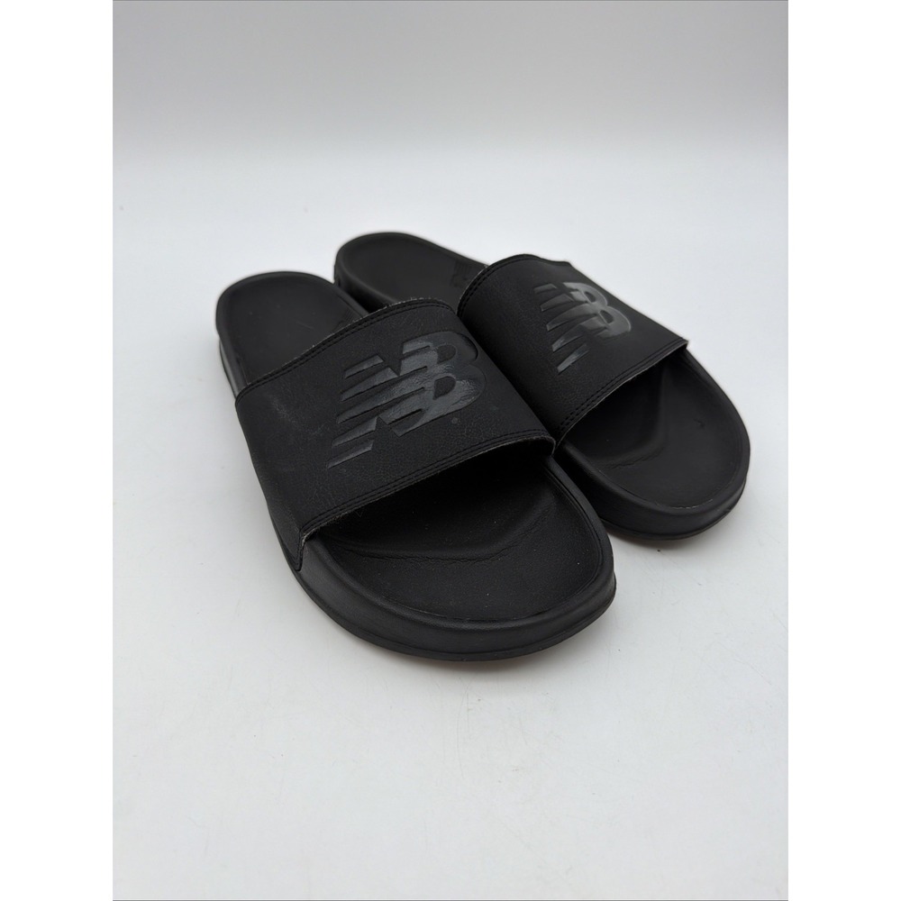 New Balance Mens Slides Size 11 Black Synthetic SMF200K1 Athletic Sandals